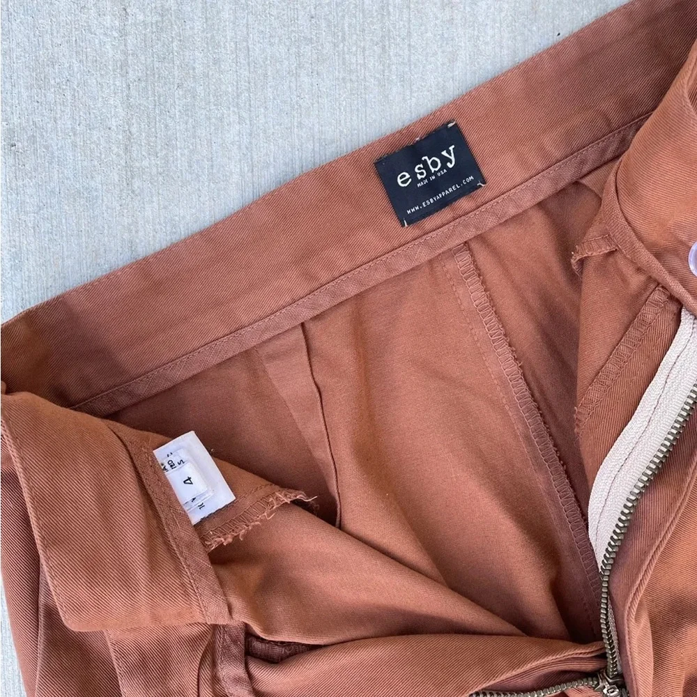 Esby twill cotton wide leg pant - Picture 4 of 5